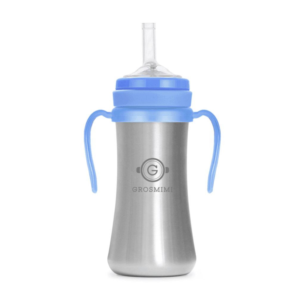 Grosmimi Stainless Straw Cup 200ml Charcoal-1954803141157457923