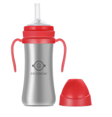 Grosmimi Stainless Straw Cup 200ml Silver-1954803141354590208