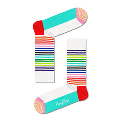 Happy Socks adult Half Stripe Sock Mint Blue Size 36-39-1954803109972807680