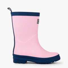 HATLEY Matte Kids Rain Boots | Pink & Navy size 5-1954803035964313600