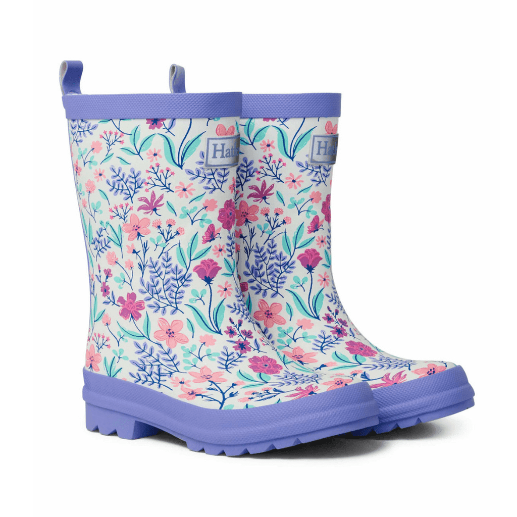 HATLEY Matte Kids Rain Boots | Wild Flowers size 4-1954803166767878144