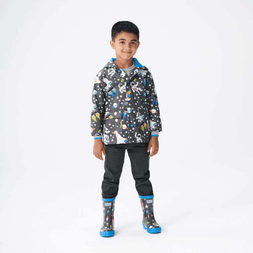 HATLEY Shiny Kids Rain Boots | Ombre Stars size 9-1954803167887757313