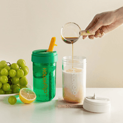 HOLOHOLO Heat-Resistant Reusable Coffee Cup Green 450ml-1954803129405018114