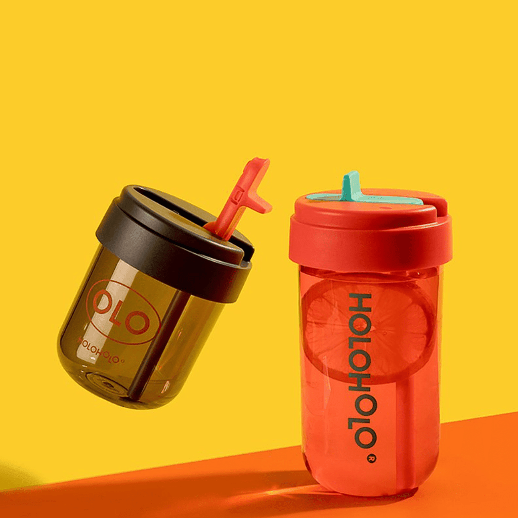 HOLOHOLO Heat-Resistant Reusable Coffee Cup Red 300ml-1954803128486465537