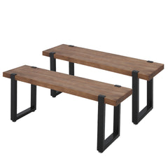 Levede Wooden Dining Sets 1XTable+2X-1963748916881133573