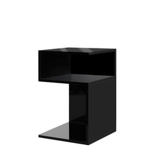 Levede 1xBedside Tables Drawers Side Black-1954802869278478336