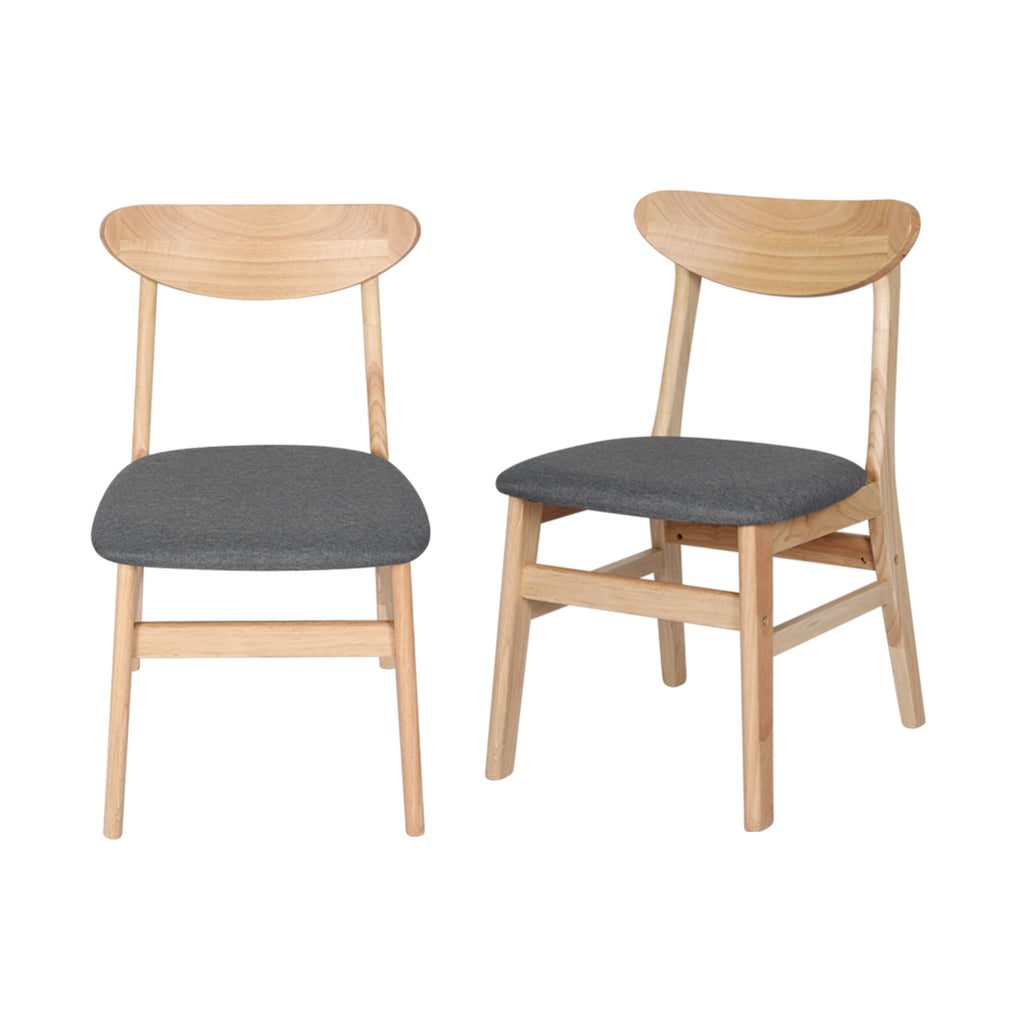 Levede 2xDining Chairs Kitchen Chair Nature Clear 2Pack-1954802985414561792
