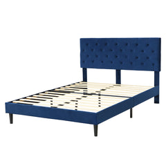 Levede Bed Frame Queen Size Mattress Blue-1954802930318184448