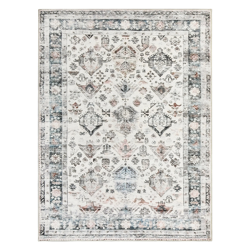 Marlow  Floor Rug Vintage Short Pile Washable Carpet Soft Plush Non Slip 160x120-1954802389043253248