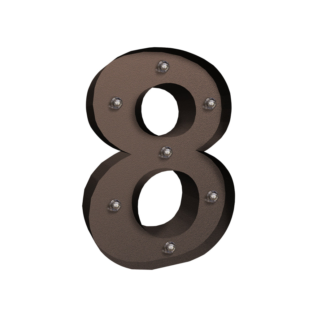 LED Metal Number Lights Free Standing-1954803064917594112