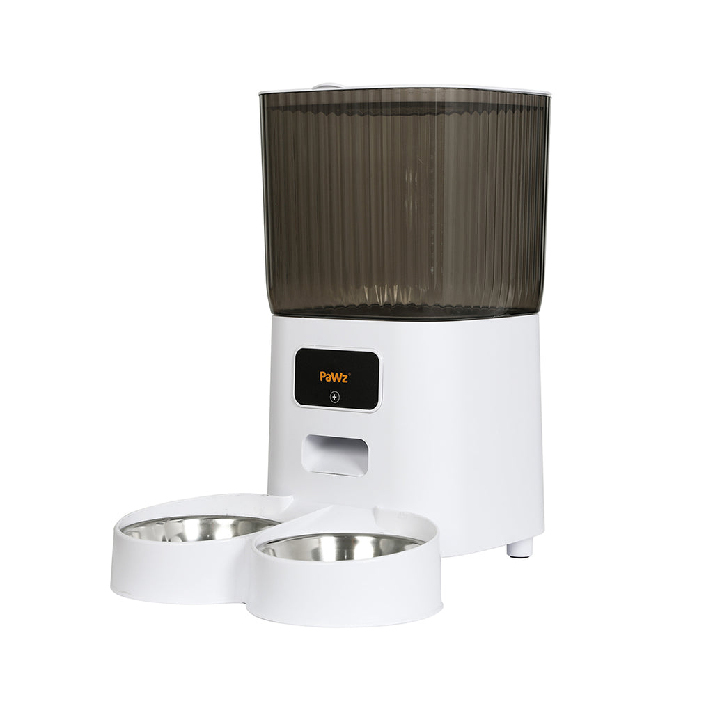 PaWz 5L Automatic Pet Feeder 2 Bowl White-1954802575639449600
