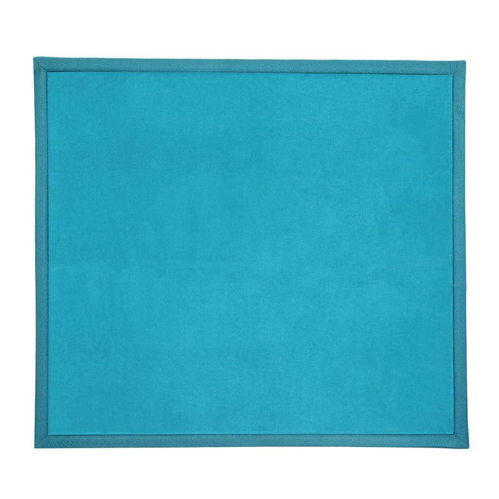 Marlow Coral Velvet Area Rugs Large Mat 180x200cm Blue-1954802462170943488