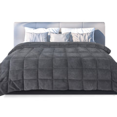 DreamZ Quilt Doona Comforter Blanket Grey Queen-1954802584166469632