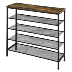 Levede 5-Tier Shoe Rack Storage Cabinet 100cm Wide-1954802690483687424
