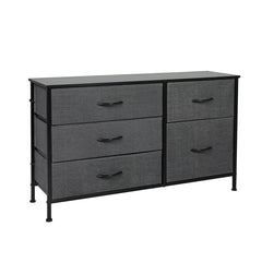 Levede Storage Cabinet Tower Chest Dark Grey-1954802991836041216