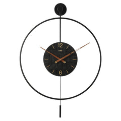 Yezi Round Wall Clock 60cm Large Modern Home Decoration-1954802445200789504