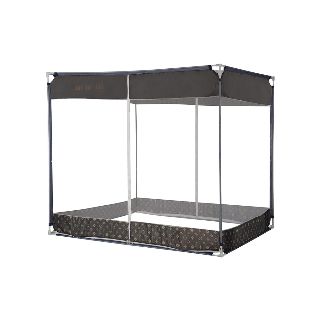 Dreamz Mosquito Bed Nets Foldable Canopy Square Grey-1954802841323442176
