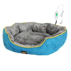 PaWz Electric Pet Heater Bed Heated S Blue Small-1954802543737573376