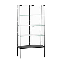 Stacked Glass Display Cabinet Steel 4 Tier 160cm-1954802409951858688