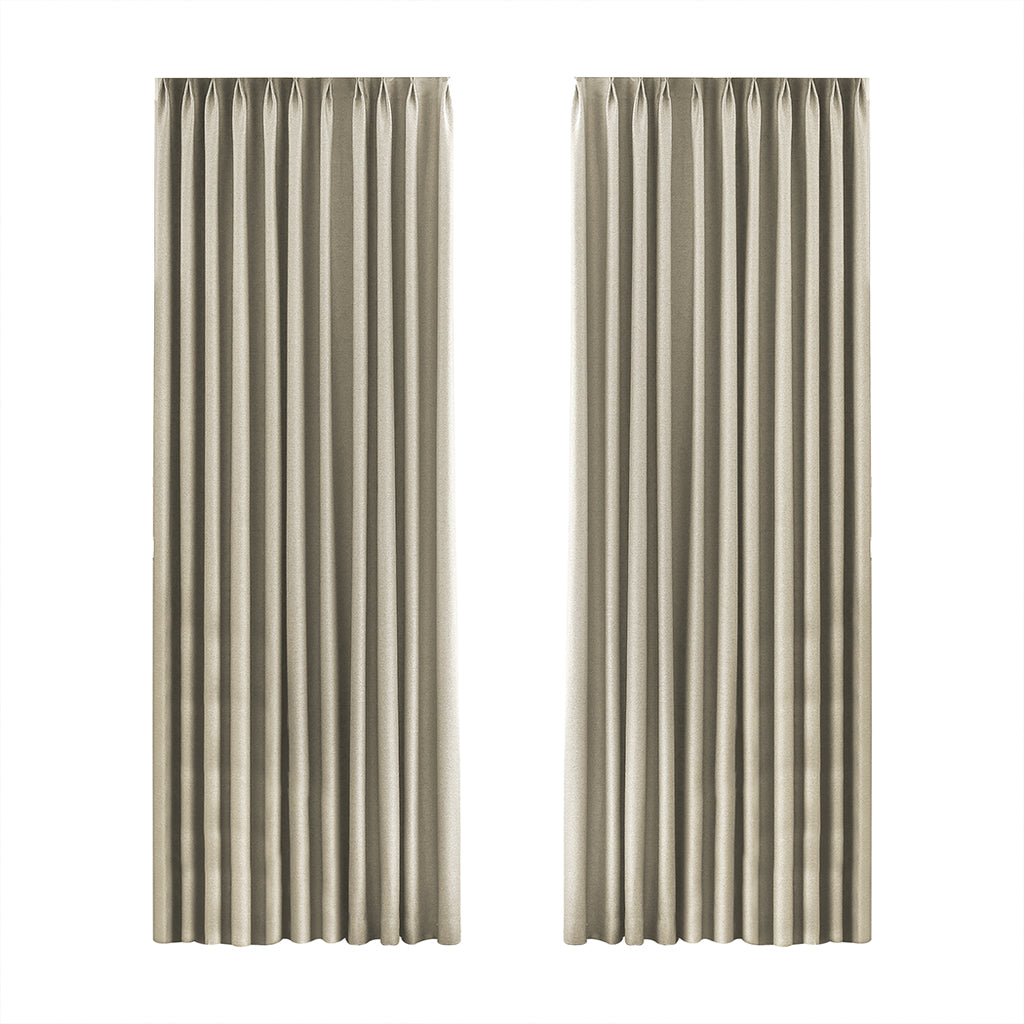 Marlow 2XBlockout Curtains Chenille 132x250 Coffee-1954802975927046144