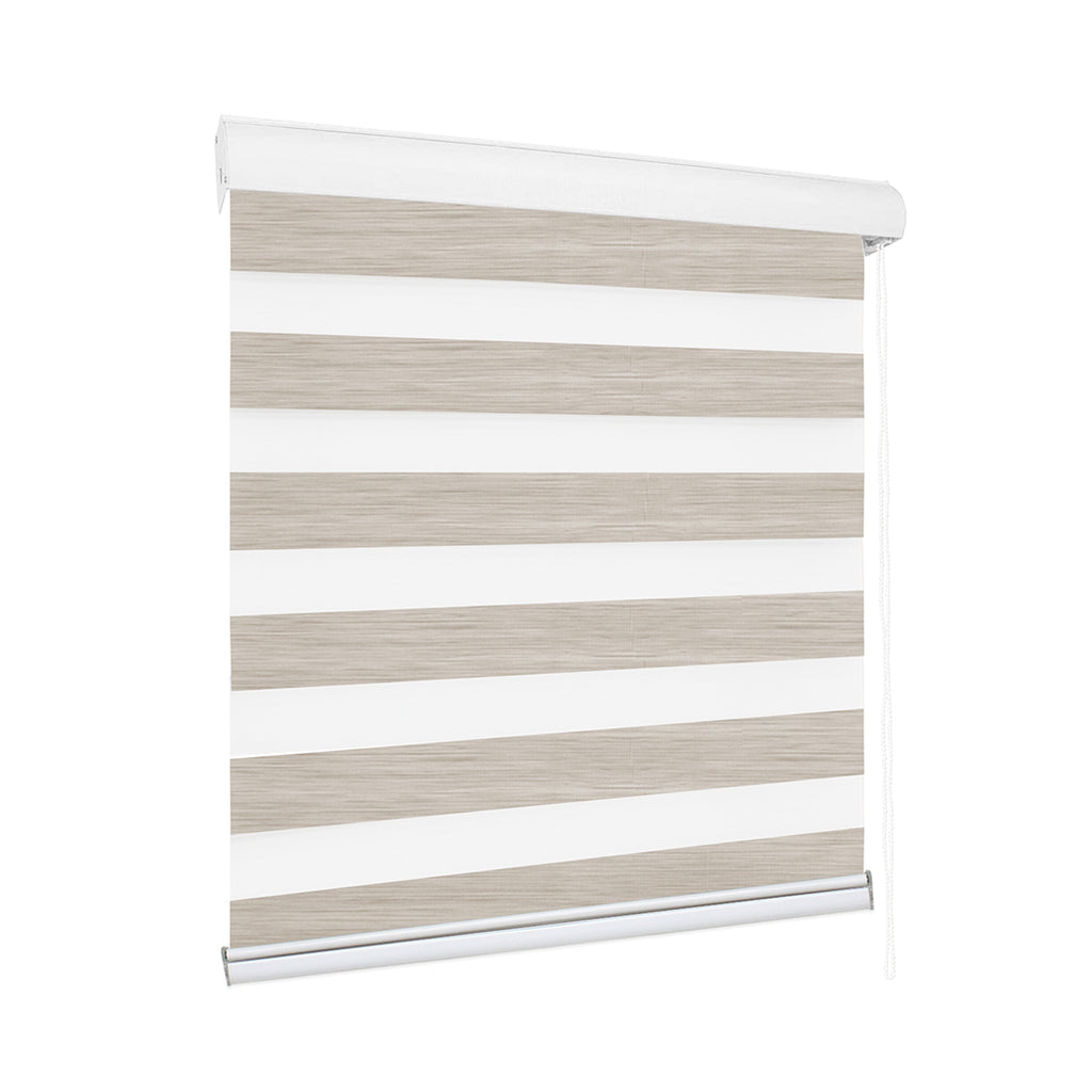Marlow Blackout Zebra Roller Blind Curtains 150x210 Beige-1954802973397880832
