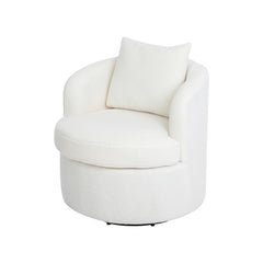 Levede Fleece Swivel Chair-1954802380256186368