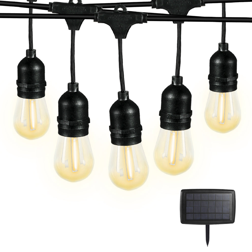 Emitto Solar LED Festoon String Lights-1954802833337487360