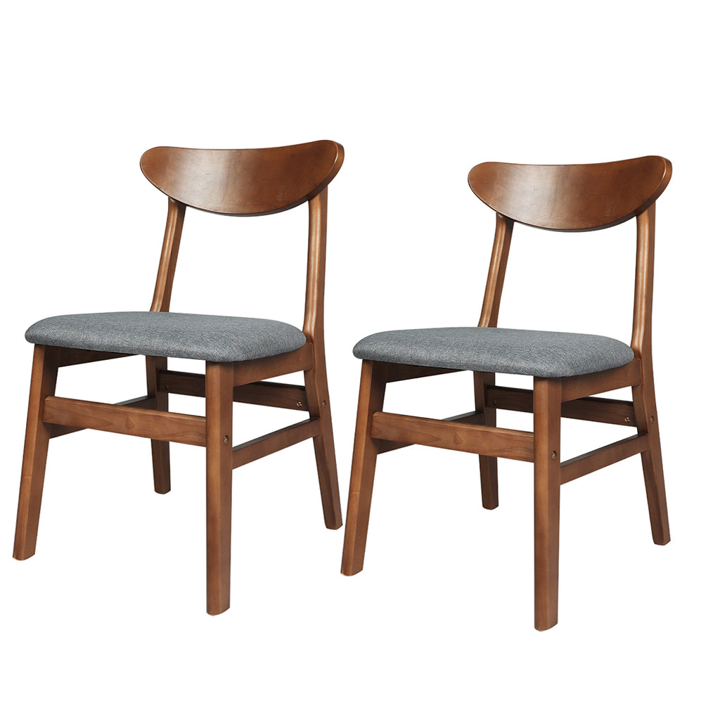Levede 2xDining Chairs Kitchen Chair Brown 2Pack-1954802985624276992