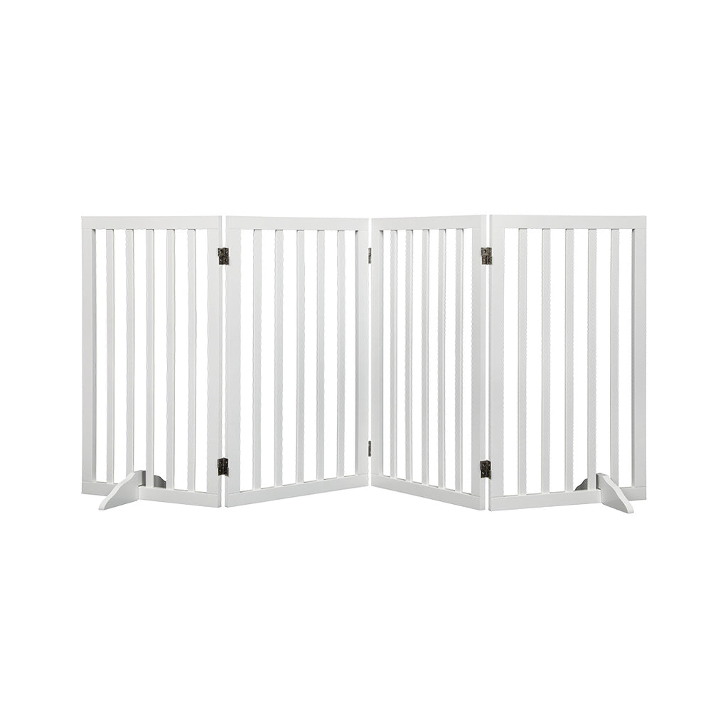 PaWz Wooden Pet Gate Dog Fence Safety White 800x 3MM-1954802529401442304