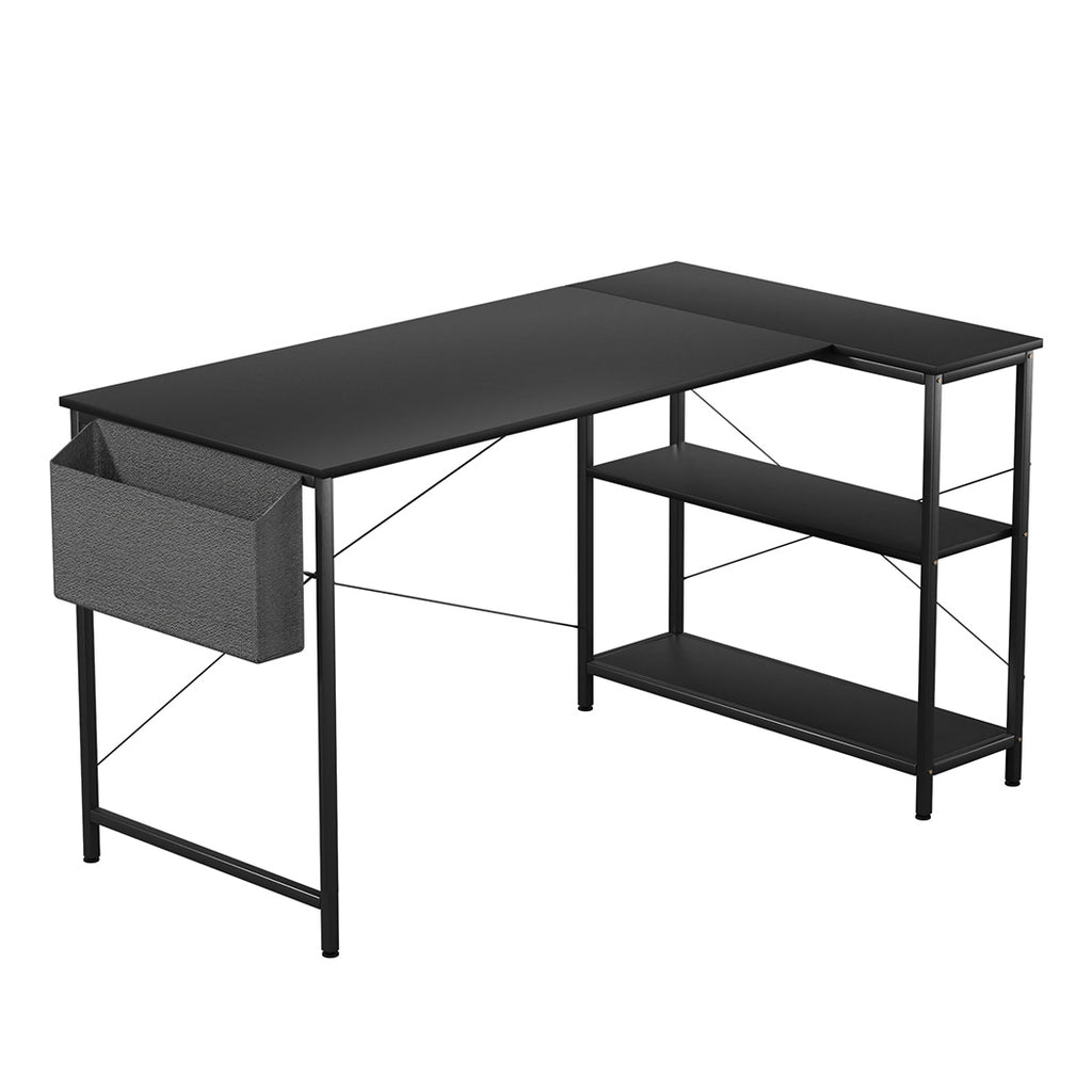 Levede L Shaped Computer Desk Home Desk Black-1954802382059737088