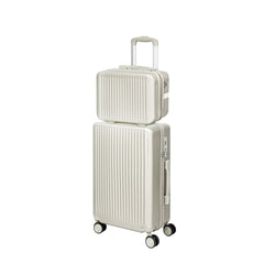 Slimbridge Luggage Suitcase Trolley White 2pc 14