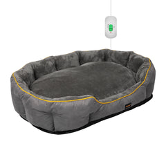 PaWz Electric Pet Heater Bed Heated M Grey Medium-1954802543565606912