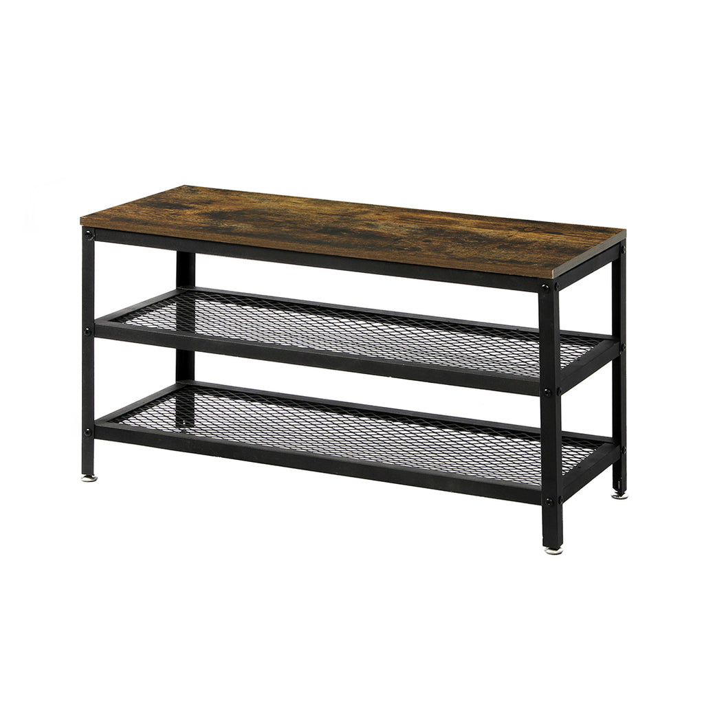 Levede 3-Tier Shoe Rack Bench Storage Cabinet 73cm-1954802690282360832