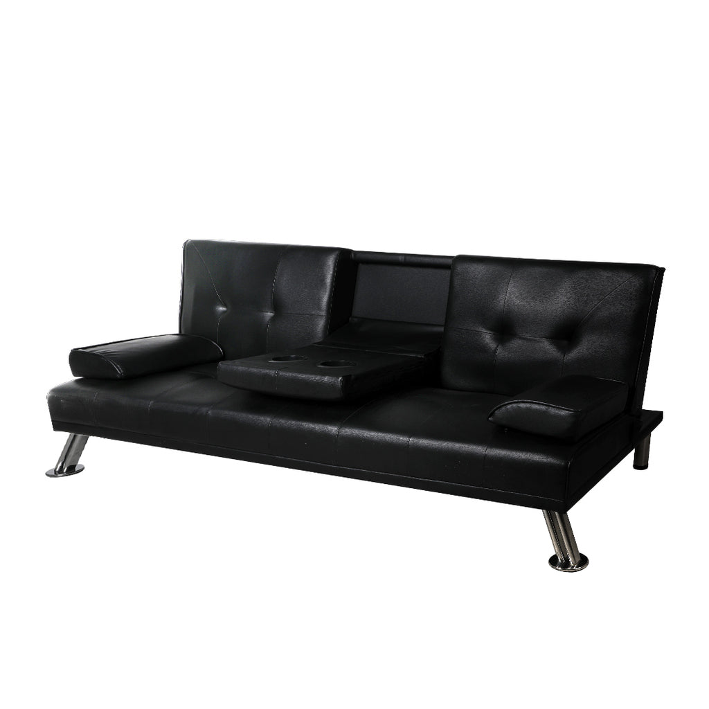 Levede Sofa Bed Adjustable Recliner Black-1954803010626523136