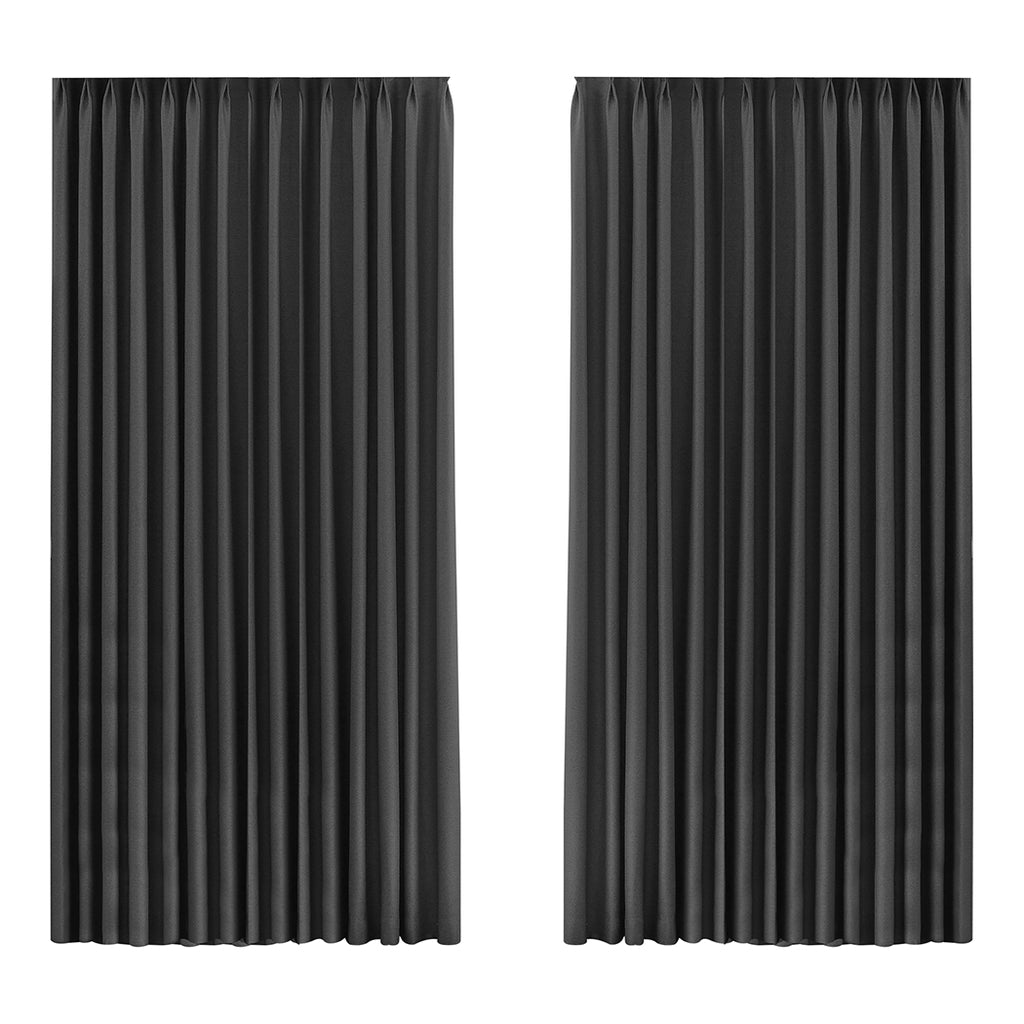 Marlow 2XBlockout Curtains Chenille 240x250 Grey-1954802976900124672