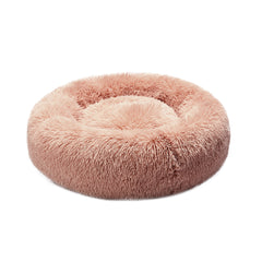 PaWz Pet Bed Cat Dog Donut Nest Calming L Pink Large-1954802759899418624
