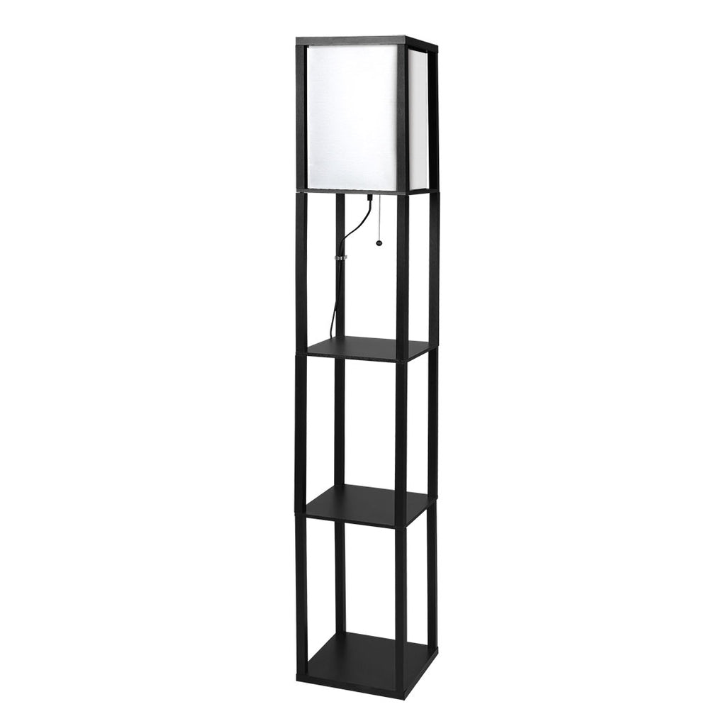 EMITTO Floor Lamp Storage Shelf LED Black-1954802834335731712