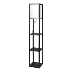 EMITTO Floor Lamp Storage Shelf LED Black-1954802834335731712
