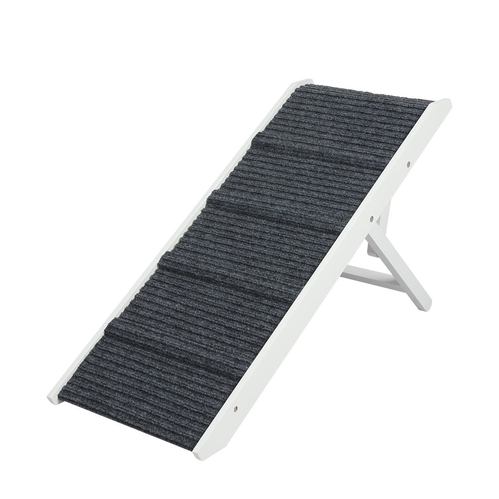 PaWz Adjustable Dog Ramp Height Stair White-1954802549827702784