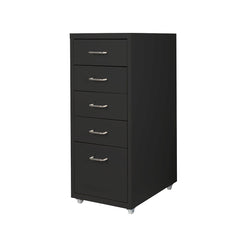 Levede 5 Drawer Office Cabinet Drawers Black-1954802727980765184