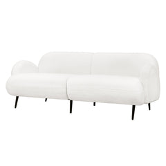 Levede Cloud Sofa 3 Seater Sherpa Fleece White-1954802386396647424