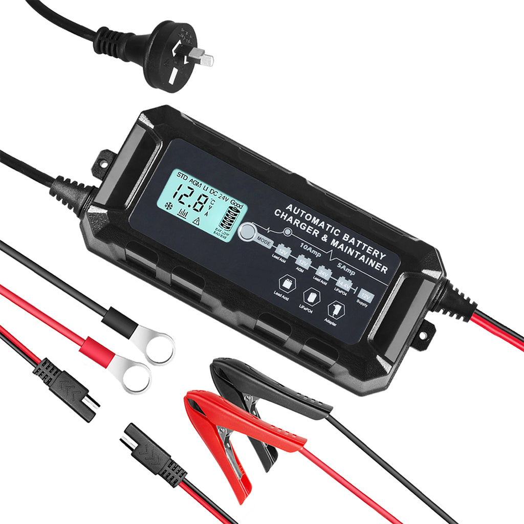 Battery Charger 12V 10A Smart Caravan-1954802964518539264
