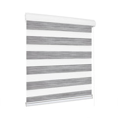 Marlow Blackout Zebra Roller Blind Curtains 60x210 Grey-1954802974454845440