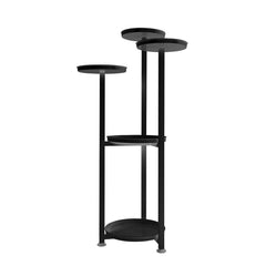 Levede Plant Stand Outdoor Indoor Flower Black Medium-1954802663359123456