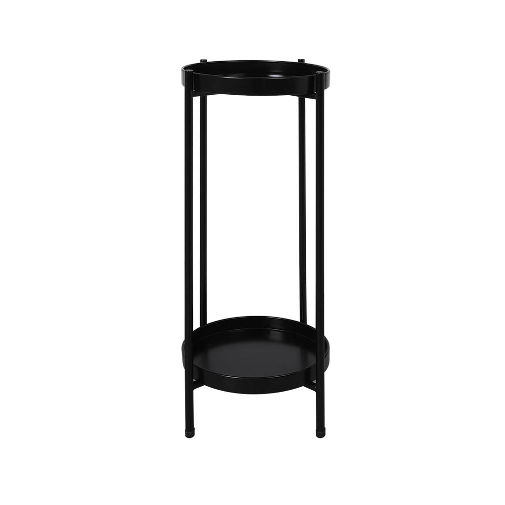 Levede 2 Tier Plant Stand Outdoor Indoor Black Large-1954802665653407744