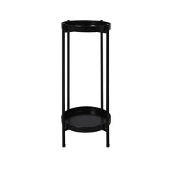 Levede 2 Tier Plant Stand Outdoor Indoor Black Large-1954802665653407744
