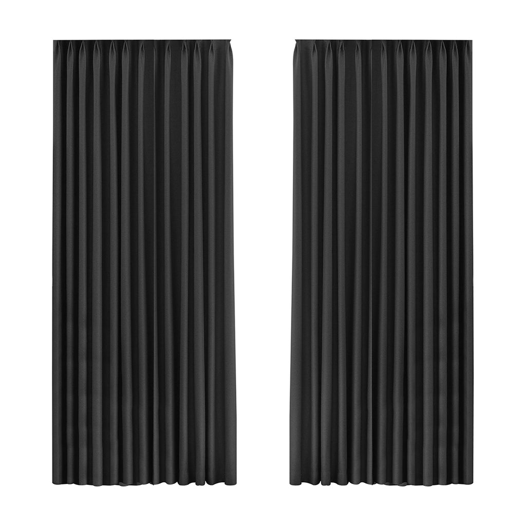 Marlow 2XBlockout Curtains Chenille 180x250 Grey CD1016-180x250-DG-1954802976317116416