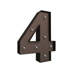 LED Metal Number Lights Free Standing-1954803064305225728
