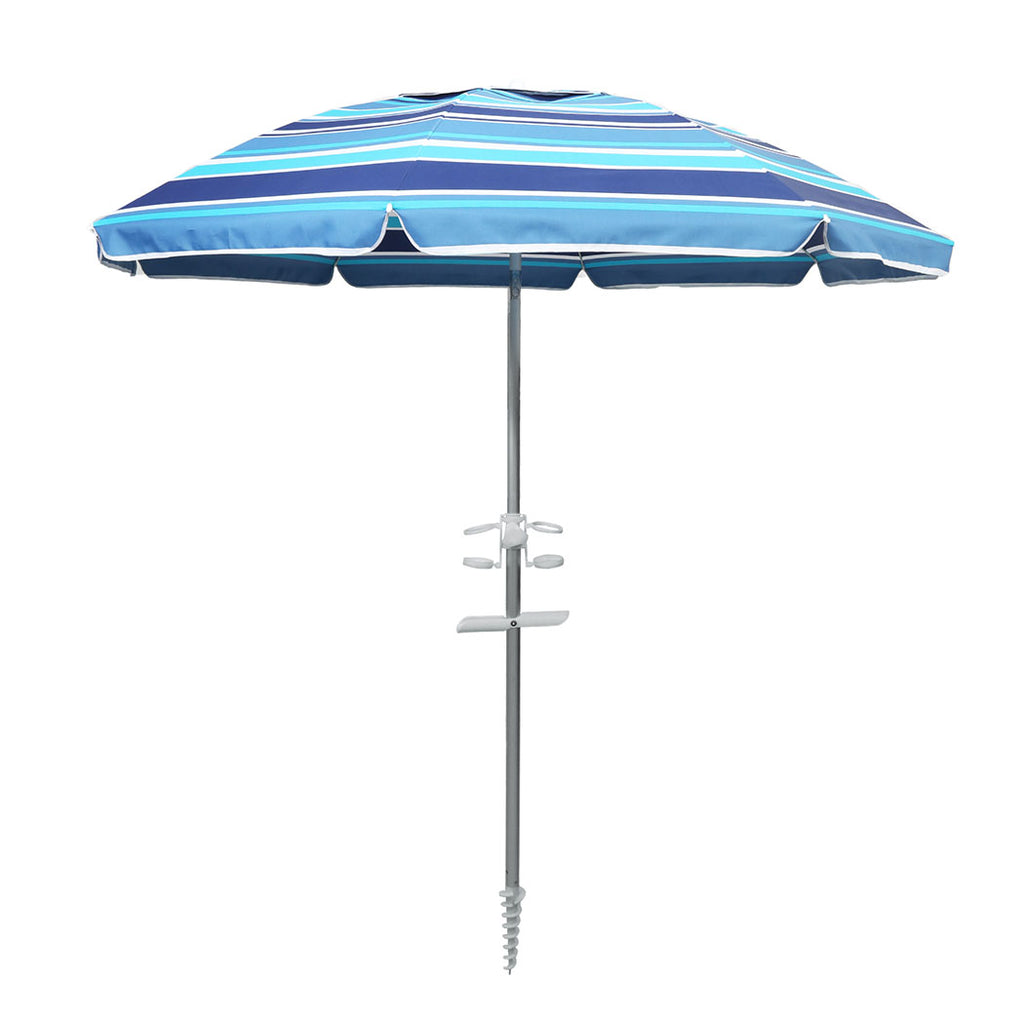 Mountview 2M Outdoor Beach Umbrellas Sand Blue-1954802439110660096