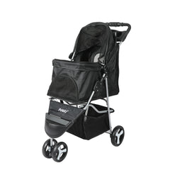 PaWz Large Pet Stroller Dog Cat Carrier Black-1954802605679054848